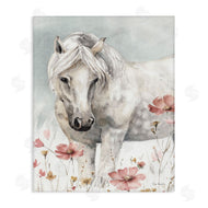 Lisa Audit | Horse with Pink Flowers