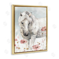 Lisa Audit | Horse with Pink Flowers