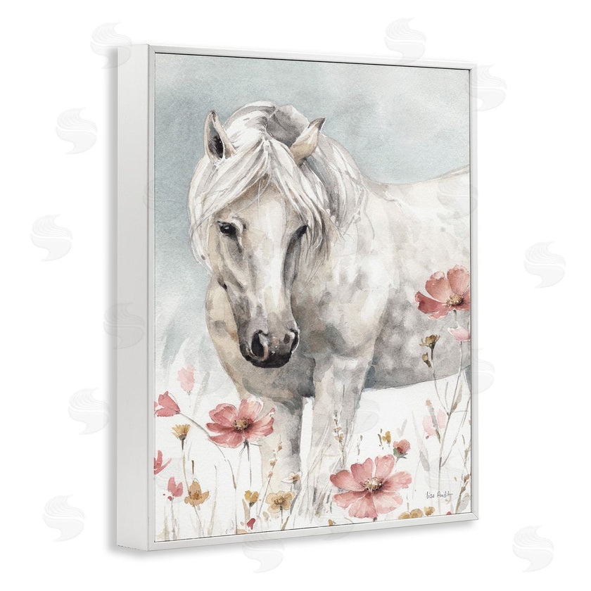 Lisa Audit | Horse with Pink Flowers