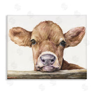 George Dyachenko | Baby Cow Animal Watercolor