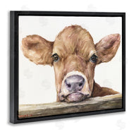 George Dyachenko | Baby Cow Animal Watercolor