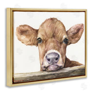 George Dyachenko | Baby Cow Animal Watercolor