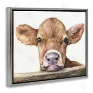 George Dyachenko | Baby Cow Animal Watercolor