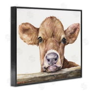 George Dyachenko | Baby Cow Animal Watercolor