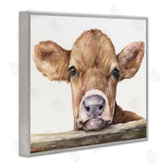 George Dyachenko | Baby Cow Animal Watercolor