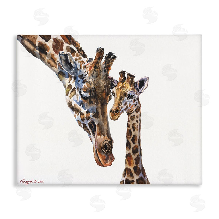 George Dyachenko | Baby Giraffe Animal Watercolor