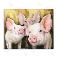 George Dyachenko | Baby Pigs on Yellow