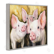 George Dyachenko | Baby Pigs on Yellow