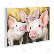 George Dyachenko | Baby Pigs on Yellow