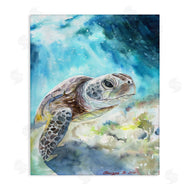 George Dyachenko | Sea Turtle Ocean Watercolor