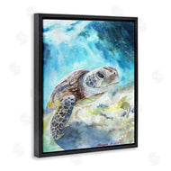 George Dyachenko | Sea Turtle Ocean Watercolor