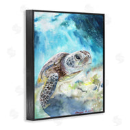 George Dyachenko | Sea Turtle Ocean Watercolor