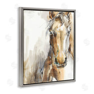 Ethan Harper | Abstract Brown Horse Portrait