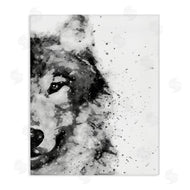 Brandon Wong | Wolf Portrait Paint Splatter