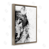 Brandon Wong | Wolf Portrait Paint Splatter