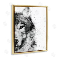 Brandon Wong | Wolf Portrait Paint Splatter