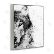 Brandon Wong | Wolf Portrait Paint Splatter