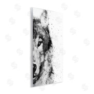 Brandon Wong | Wolf Portrait Paint Splatter