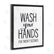 Lettered and Lined | Wash Hands for Twenty Seconds