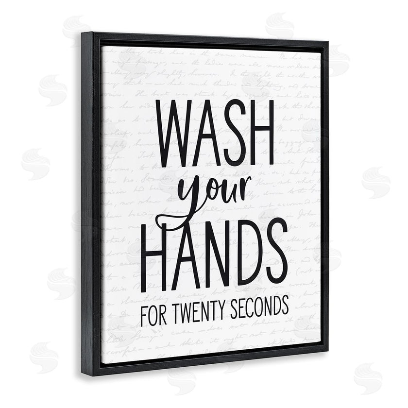 Lettered and Lined | Wash Hands for Twenty Seconds