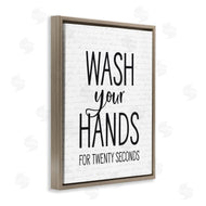 Lettered and Lined | Wash Hands for Twenty Seconds