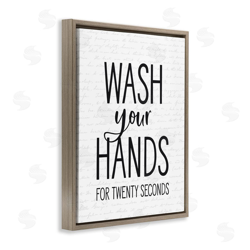 Lettered and Lined | Wash Hands for Twenty Seconds