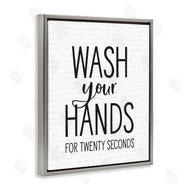 Lettered and Lined | Wash Hands for Twenty Seconds