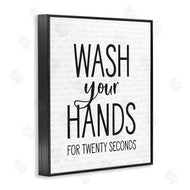 Lettered and Lined | Wash Hands for Twenty Seconds