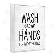 Lettered and Lined | Wash Hands for Twenty Seconds