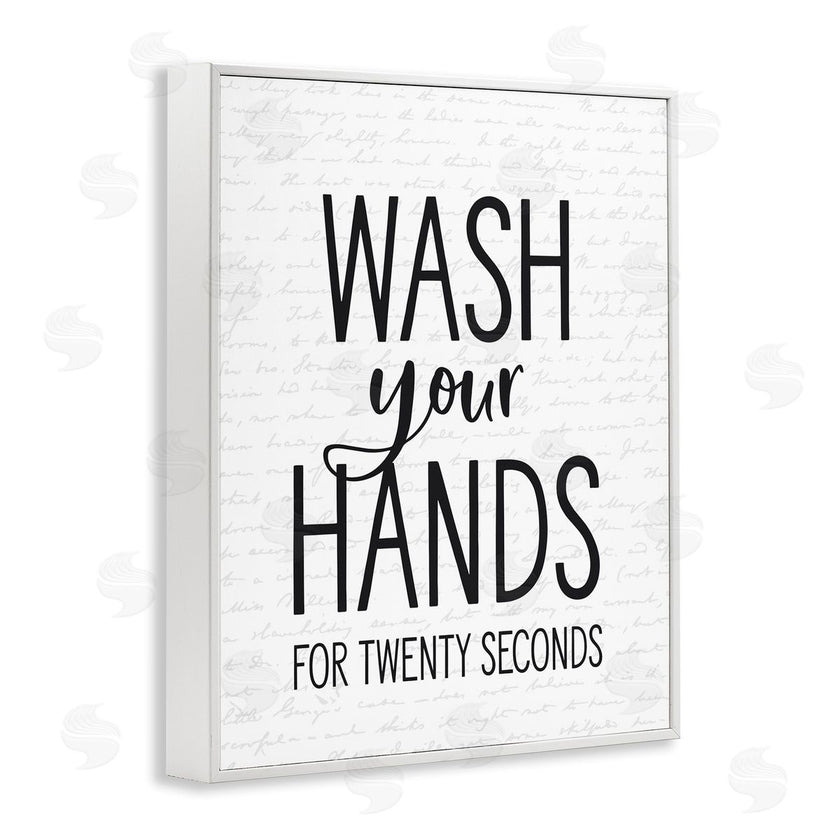 Lettered and Lined | Wash Hands for Twenty Seconds