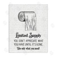 Lettered and Lined | Bathroom Limited Toilet Paper