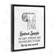 Lettered and Lined | Bathroom Limited Toilet Paper
