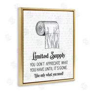 Lettered and Lined | Bathroom Limited Toilet Paper