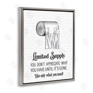 Lettered and Lined | Bathroom Limited Toilet Paper