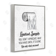 Lettered and Lined | Bathroom Limited Toilet Paper