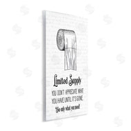 Lettered and Lined | Bathroom Limited Toilet Paper