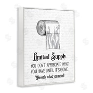 Lettered and Lined | Bathroom Limited Toilet Paper