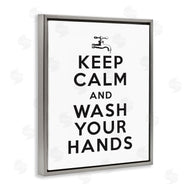Lettered and Lined | Keep Calm and Wash Hands