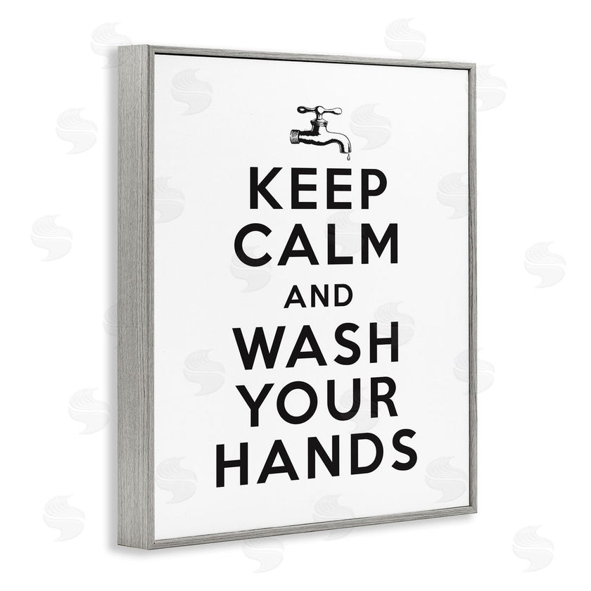 Lettered and Lined | Keep Calm and Wash Hands