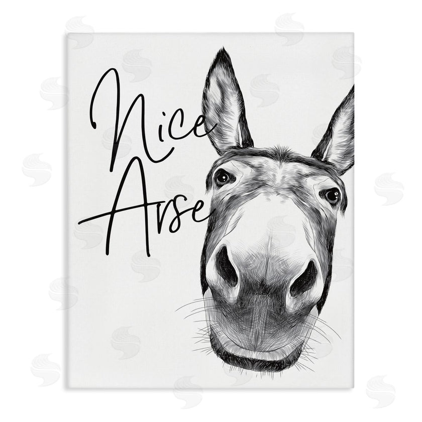 Lettered and Lined | Donkey Bathroom Humor