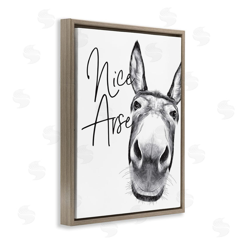 Lettered and Lined | Donkey Bathroom Humor