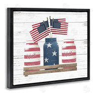 Lettered and Lined | Rustic Patriotic Jars Americana