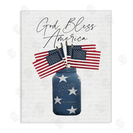 Lettered and Lined | Patriotic Flag Jars