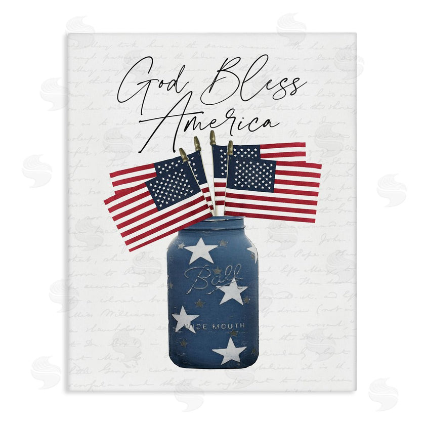 Lettered and Lined | Patriotic Flag Jars
