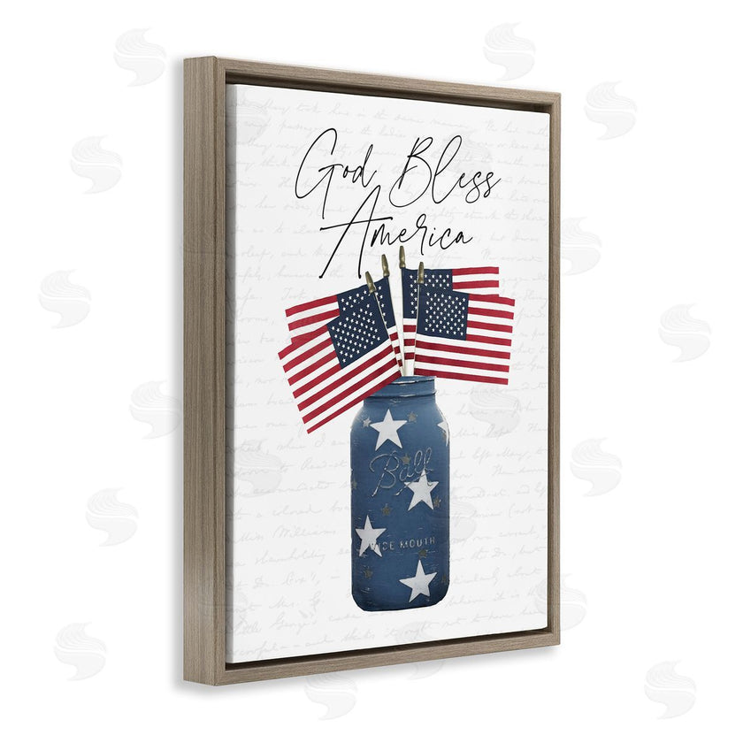 Lettered and Lined | Patriotic Flag Jars