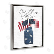 Lettered and Lined | Patriotic Flag Jars