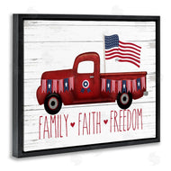 Lettered and Lined | Faith Family Freedom Patriotic Truck
