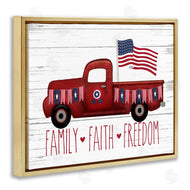 Lettered and Lined | Faith Family Freedom Patriotic Truck