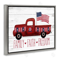 Lettered and Lined | Faith Family Freedom Patriotic Truck