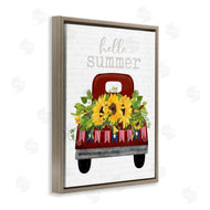 Lettered and Lined | Hello Summer Sunflower Truck